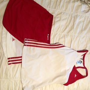 Adidas tennis skirt and tank set
